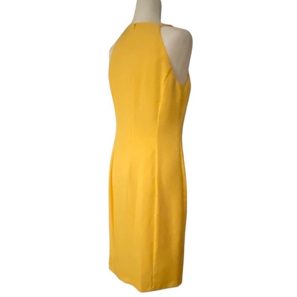 Vince Camuto Sheath Diagonal Double Ruffle Detail Dress Women's Size 12 - Picture 8 of 12